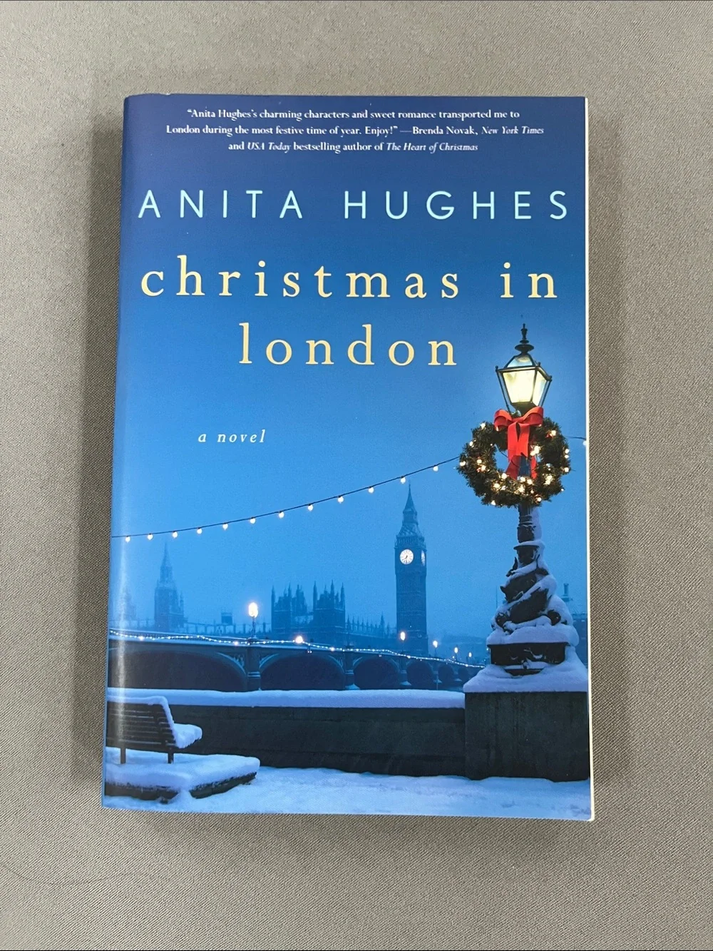 Christmas in London Hardcover Journal - Blue Cover